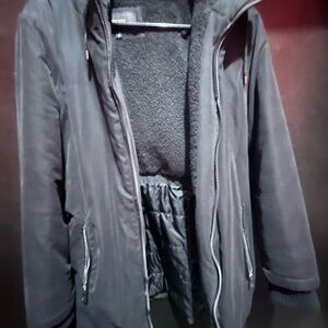 DKNY Black Jacket with Plush Lining